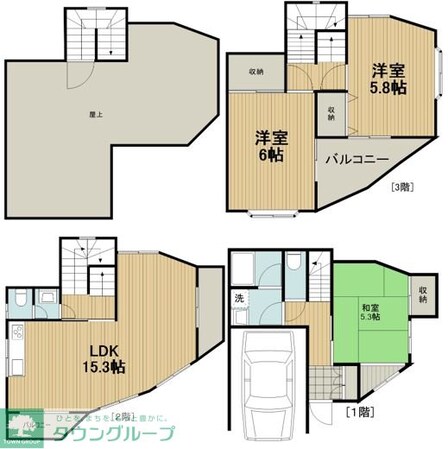 白子3丁目戸建ての物件間取画像